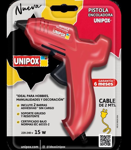 PISTOLA ENCOLADORA UNIPOX 15W 220V- 2MTS CABLE - B