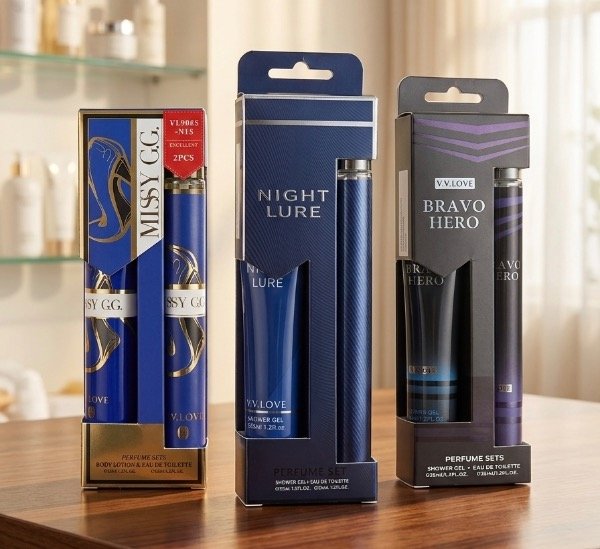 Set de perfume con gel para hombre