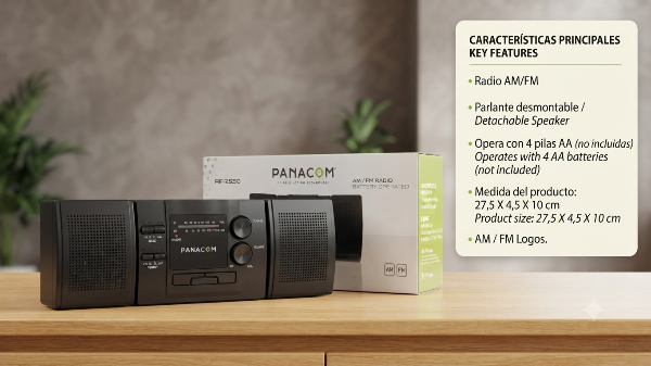 Radio AM/FM diseño moderno RF-2530