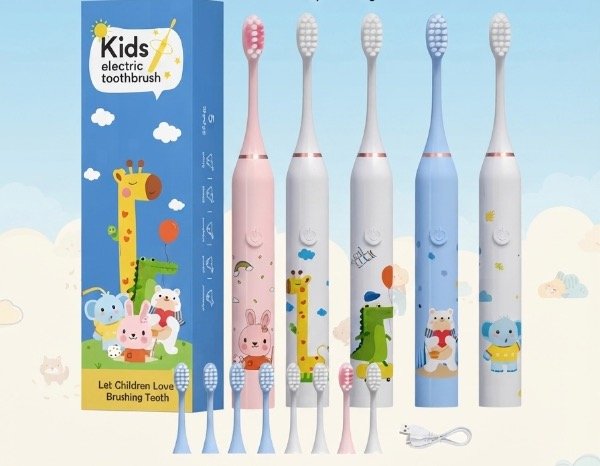 Cepillo para niños eléctrico recargable con diseños CN-201