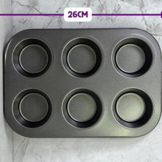 Muffinera lisa x6 teflon antiadherente 202559