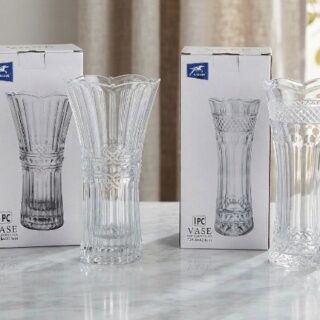 Florero de vidrio cristal con diseño 18.5ml 203935/7