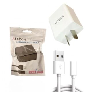 CARGADOR EN BOLSA AITECH 2,4A MICRO USB - V8
