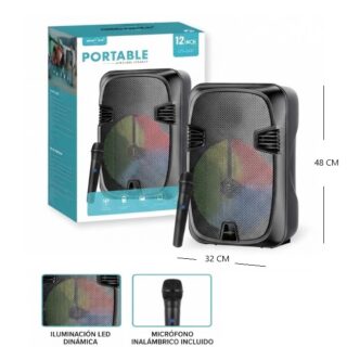 PARLANTE RGB 12 PLG C/MICROFONO