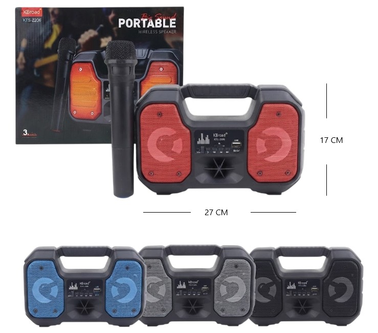 PARLANTE PORTATIL 3PLG X2