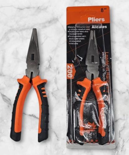 PINZA DE PUNTA 8" EN BLISTER