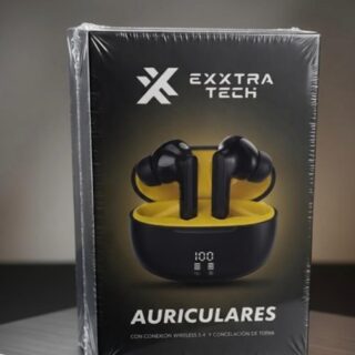 AURICULAR INALAMBRICO EXXTRATECH C/VISOR CARGA - B