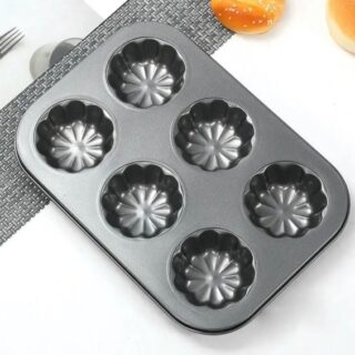 Muffinera x6 con diseños teflon antiadherente 20258