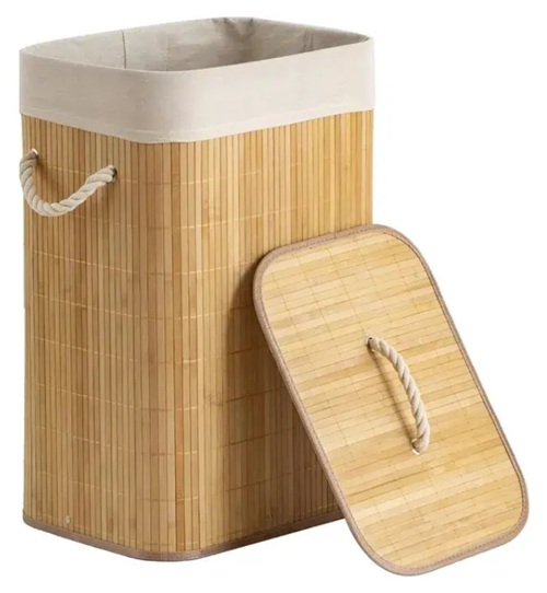 CESTO DE BAMBOO CUADRADO 60cmx40cm x 30cm - BS.AS
