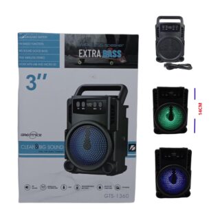 PARLANTE BT C/LUZ CHICO 3PLG GTS-1360