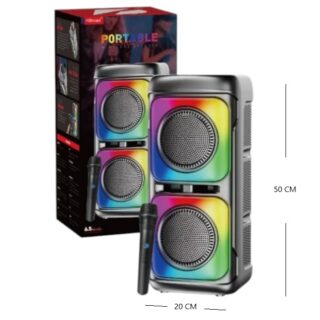 PARLANTE RGB 6.5 X2 BT/FM/TF