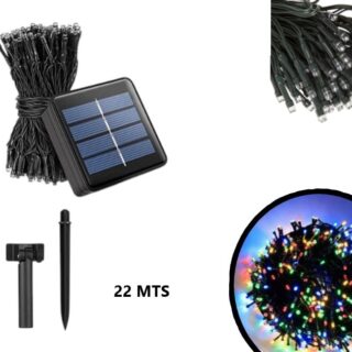 GUIRNALDA ESTACA SOLAR MULTICOLOR 22MTS