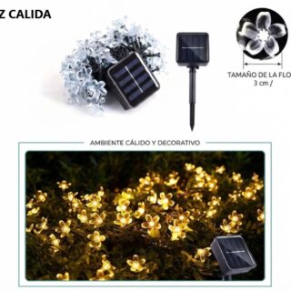 GUIRNALDA CALIDA FLORES SOLAR 7.5MT