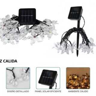 GUIRNALDA SOLAR CALIDA MARIPOSA 5MTS