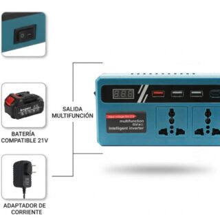 INVERSOR DE CORRIENTE MULTIFUNCION 18V-21V