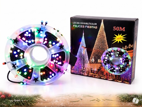 LUZ LED X 240 LUCES RGB 50 METROS MULTICOLOR