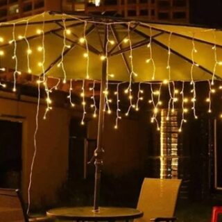 LUCES LLUVIA 100 LED CALIDA