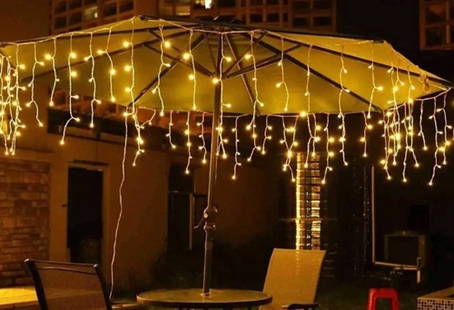 LUCES LLUVIA 100 LED CALIDA