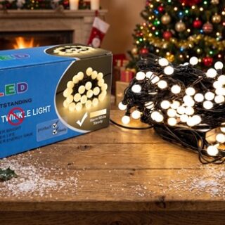 LUZ NAVIDAD 360 LAMPARAS 10 MTS CALIDO Y FRIA