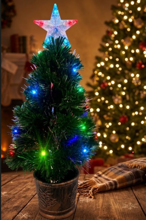 ARBOL DE NAVIDAD 60CM CON 25 LED MULTICOLOR - BS.