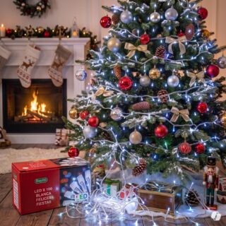 LUZ NAVIDAD LED x 100 LUCES LUZ BLANCA