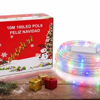 MANGUERA LED 10 MTS MULTICOLOR 100 LED