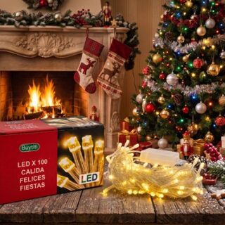 LUCES LED DE NAVIDAD LUZ CALIDA