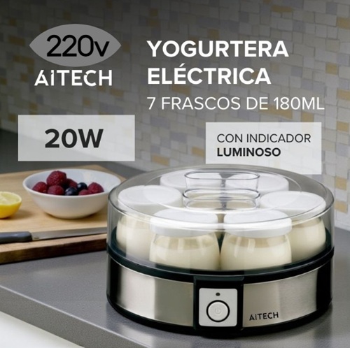YOGURTERA AITECH 20W 7 FRASCOS