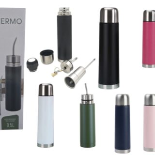 TML-02 TERMO 750ML ACERO CON PICO CEBADOR